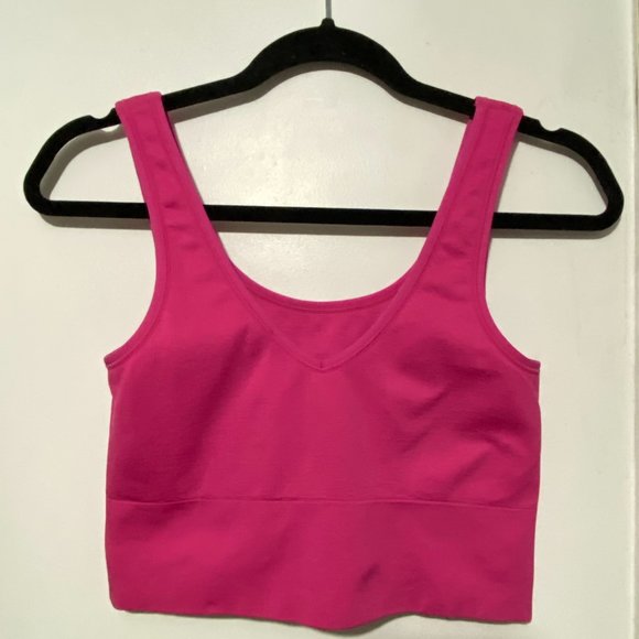 Athleta Aurora Seamless Scoop Crop Tank Hot Pink Size M - Picture 6 of 6